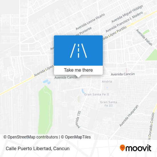 Calle Puerto Libertad map