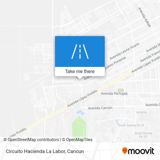 Circuito Hacienda La Labor map