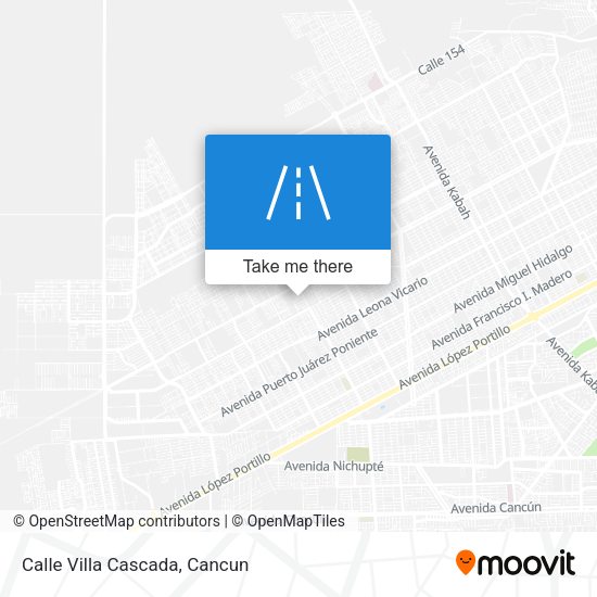 Mapa de Calle Villa Cascada
