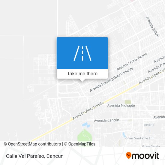 Calle Val Paraíso map