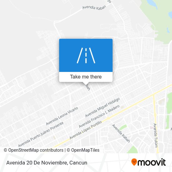 Mapa de Avenida 20 De Noviembre