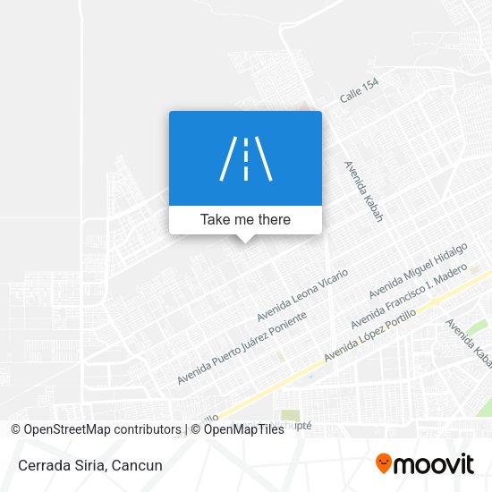 Mapa de Cerrada Siria