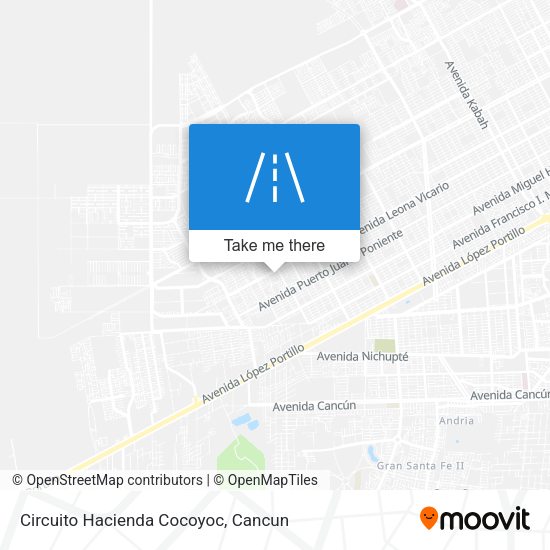 Circuito Hacienda Cocoyoc map