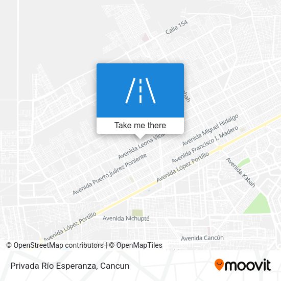 Privada Río Esperanza map