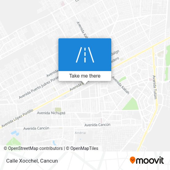 Calle Xocchel map