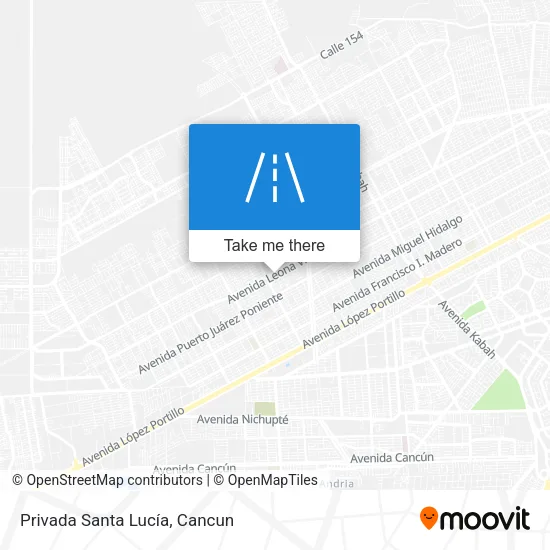 Privada Santa Lucía map