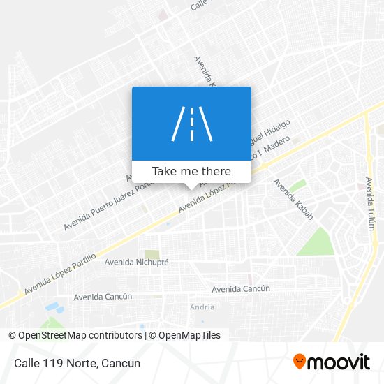 Calle 119 Norte map