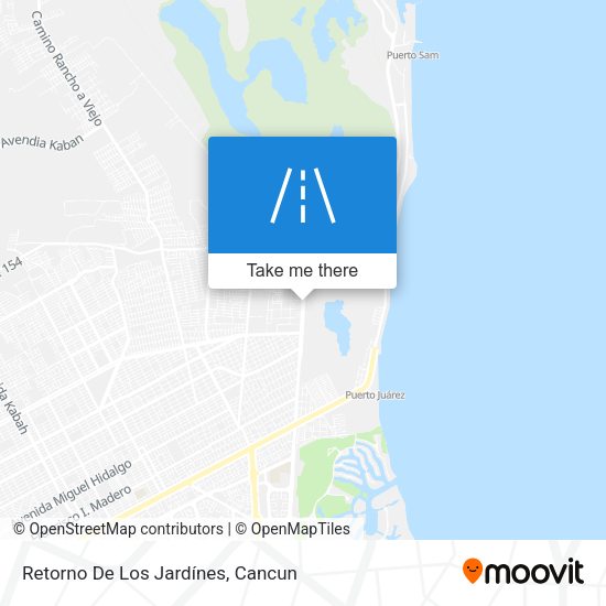 Retorno De Los Jardínes map