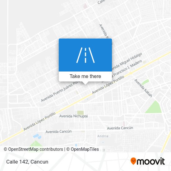 Calle 142 map