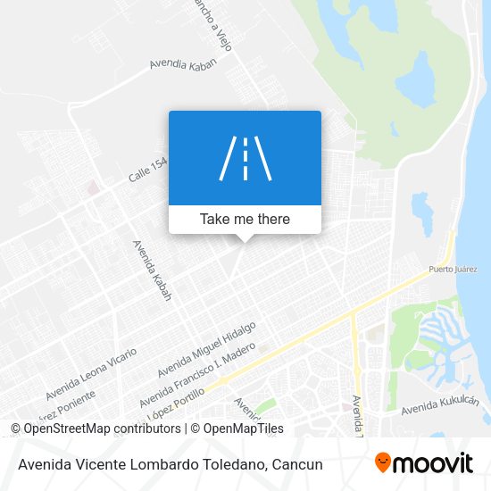 Avenida Vicente Lombardo Toledano map