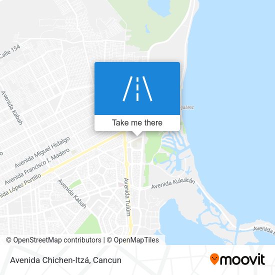 Mapa de Avenida Chichen-Itzá