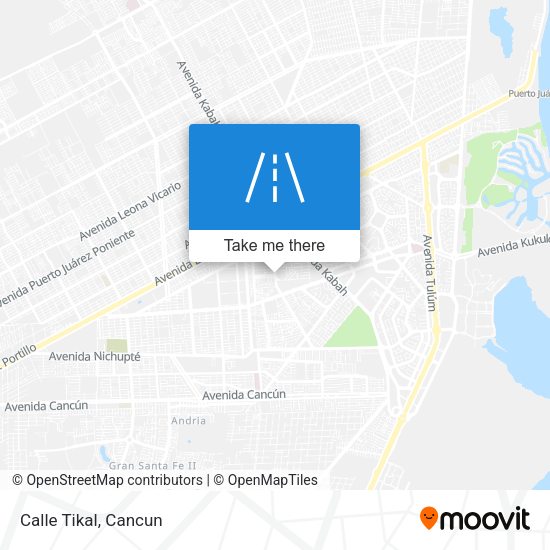 Mapa de Calle Tikal