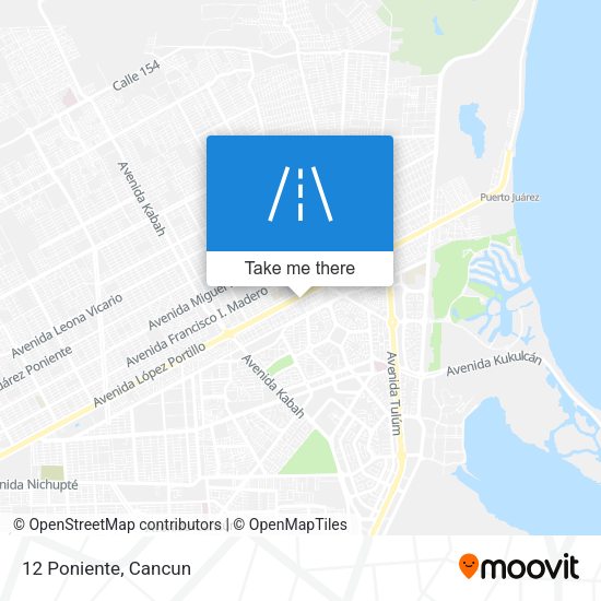 Mapa de 12 Poniente