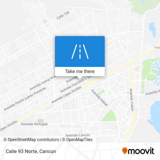 Mapa de Calle 93 Norte