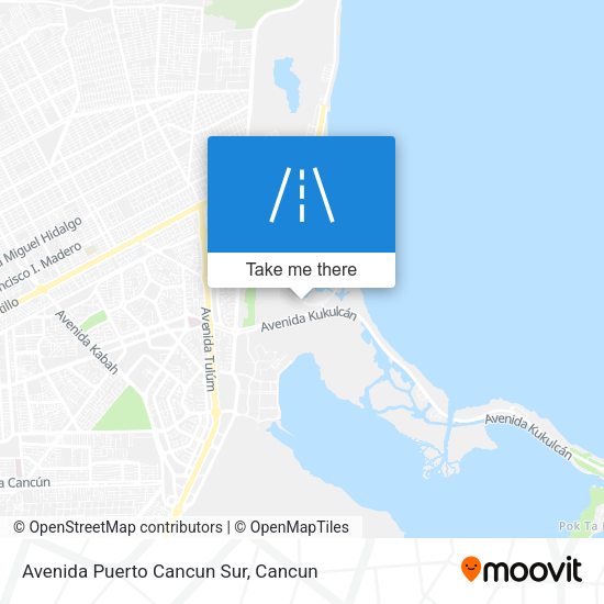 Avenida Puerto Cancun Sur map