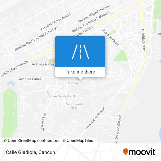 Mapa de Calle Gladiola