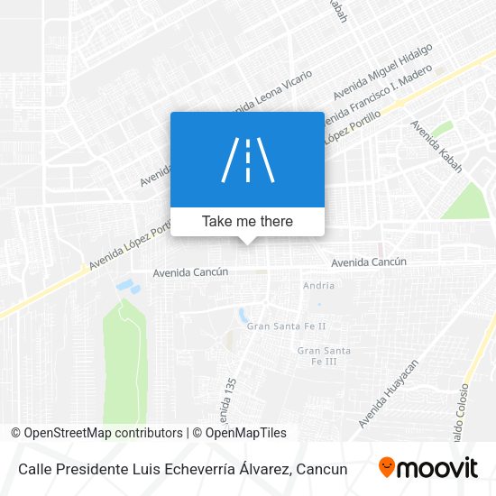 Calle Presidente Luis Echeverría Álvarez map