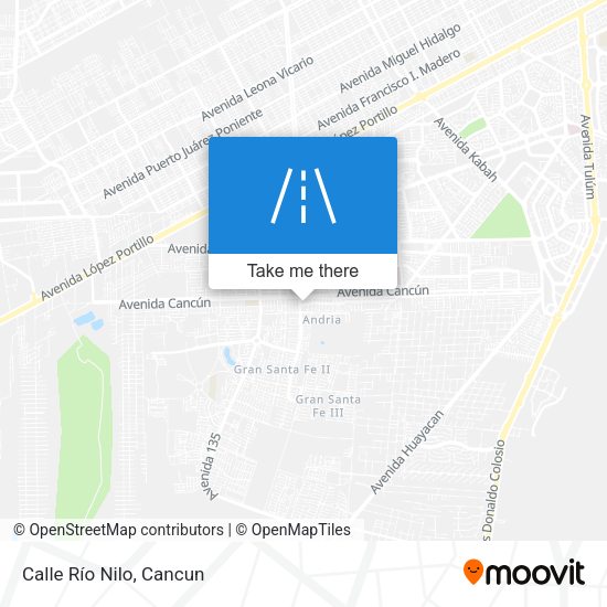 Calle Río Nilo map