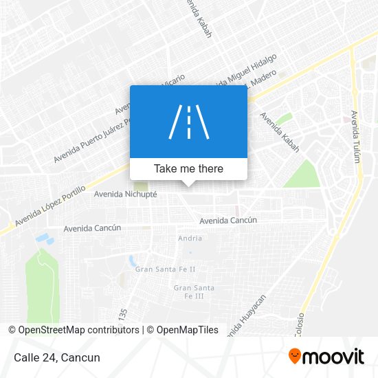 Calle 24 map