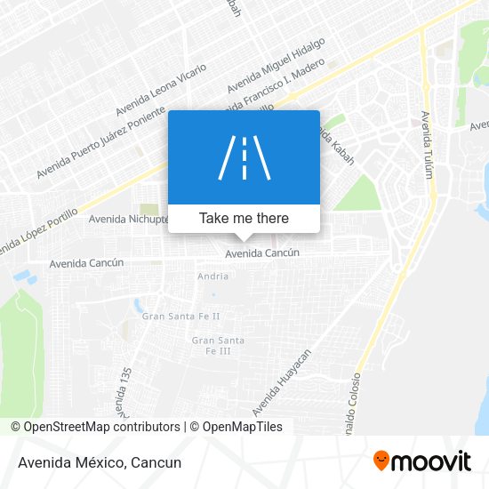 Mapa de Avenida México