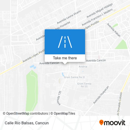 Calle Río Balsas map