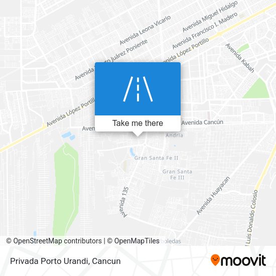 Mapa de Privada Porto Urandi