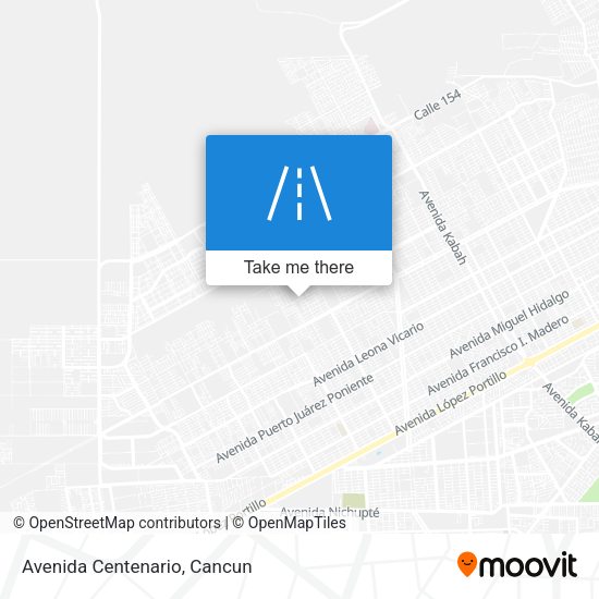Mapa de Avenida Centenario