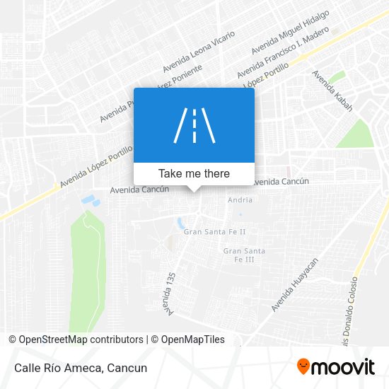 Mapa de Calle Río Ameca
