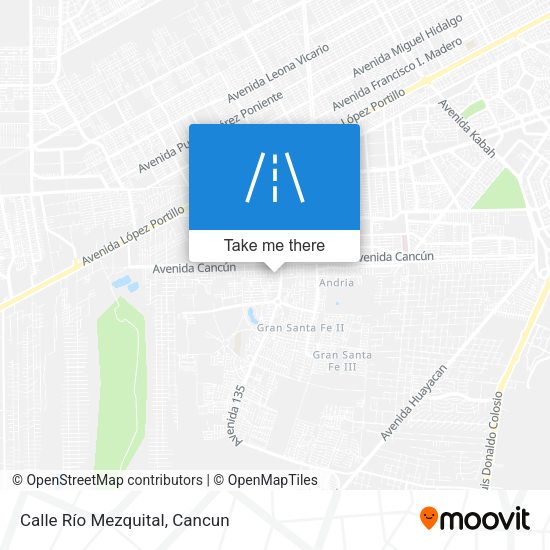 Calle Río Mezquital map