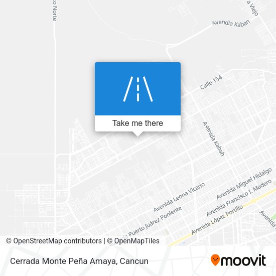 Cerrada Monte Peña Amaya map