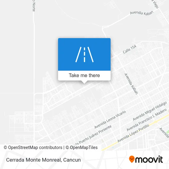 Cerrada Monte Monreal map