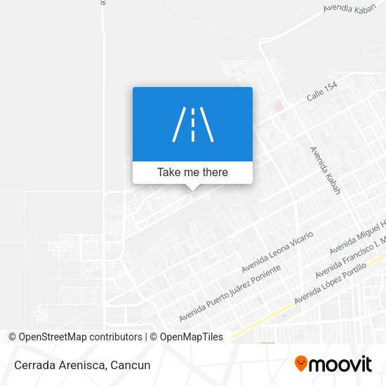 Mapa de Cerrada Arenisca