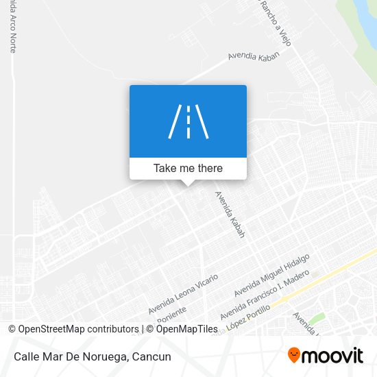Mapa de Calle Mar De Noruega