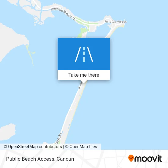 Public Beach Access map