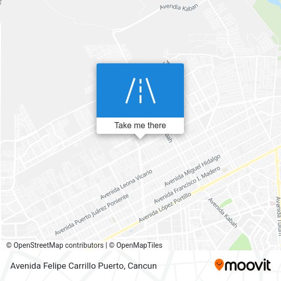 Mapa de Avenida Felipe Carrillo Puerto