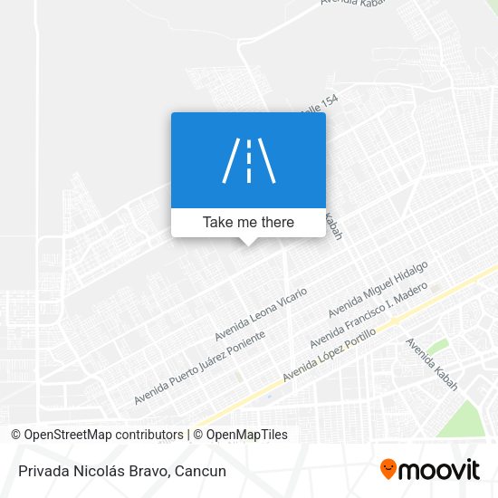 Privada Nicolás Bravo map