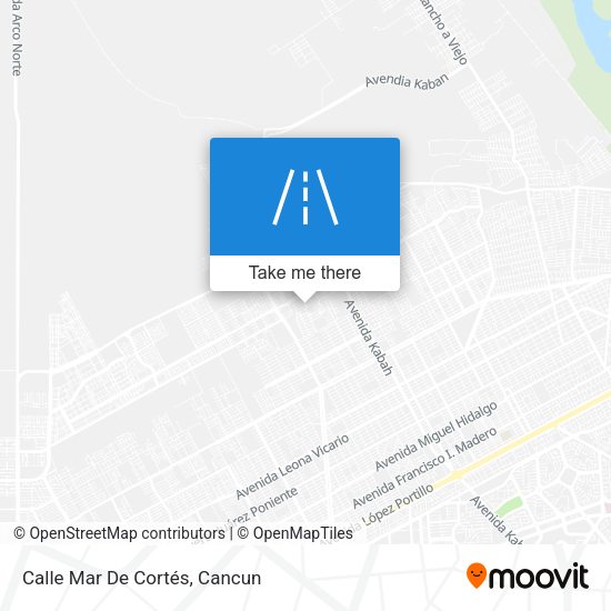 Mapa de Calle Mar De Cortés