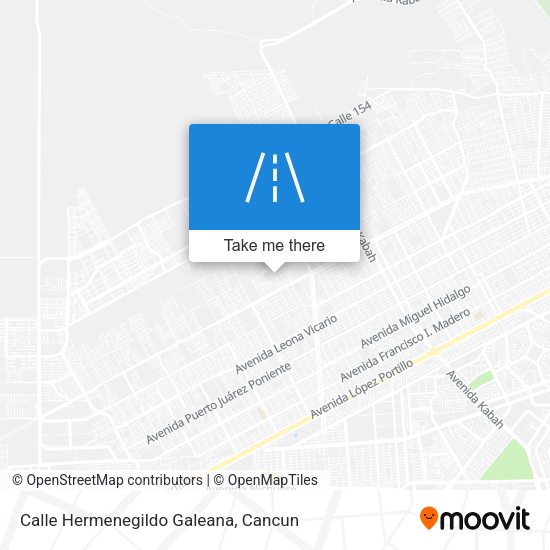 Mapa de Calle Hermenegildo Galeana