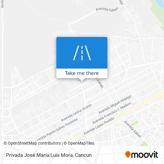 Privada José María Luis Mora map