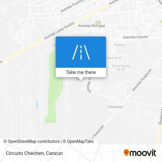 Circuito Chechen map