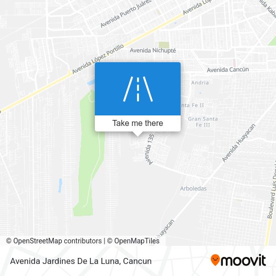 Avenida Jardines De La Luna map