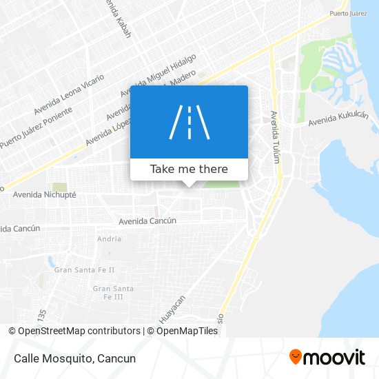 Calle Mosquito map