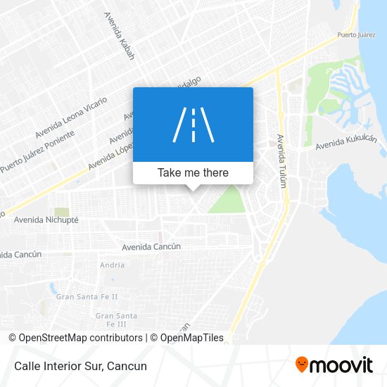 Mapa de Calle Interior Sur