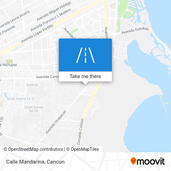 Mapa de Calle Mandarina