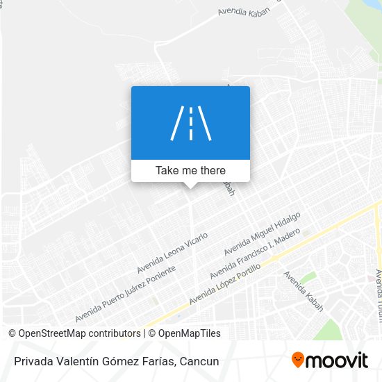 Privada Valentín Gómez Farías map