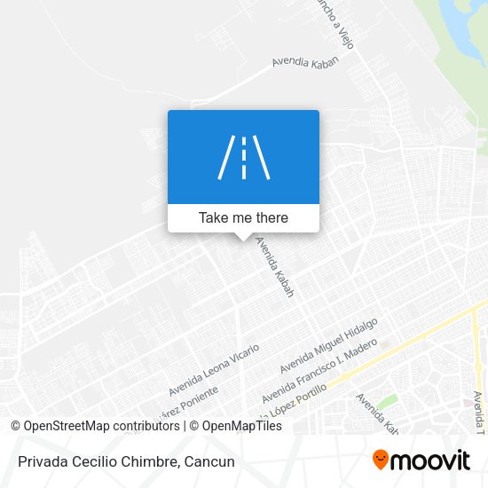 Mapa de Privada Cecilio Chimbre