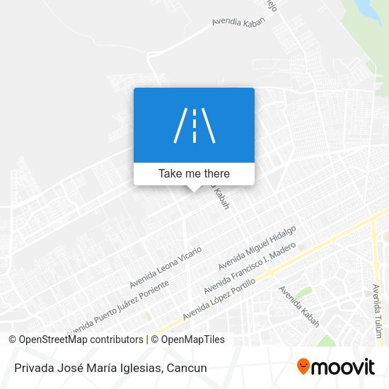 Privada José María Iglesias map