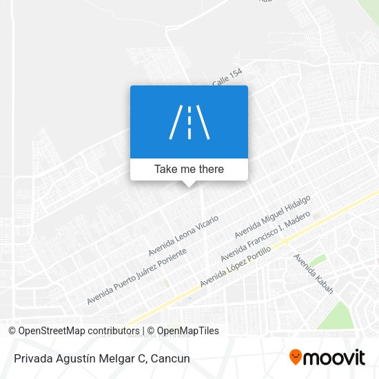 Privada Agustín Melgar C map