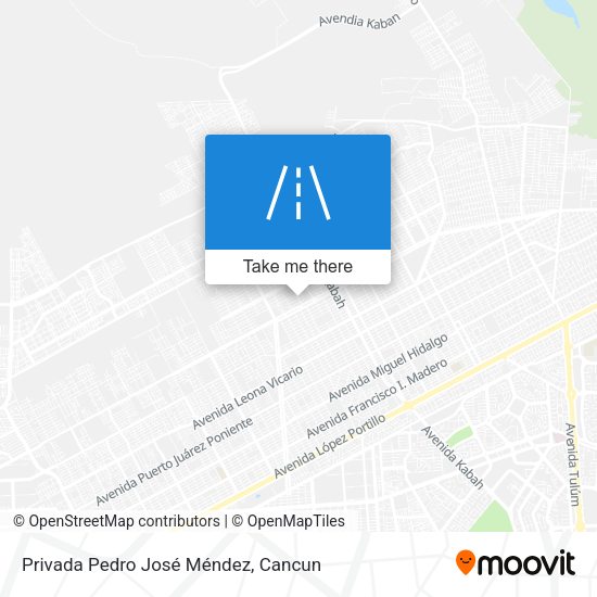 Privada Pedro José Méndez map