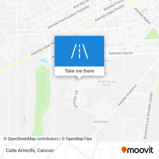 Mapa de Calle Arrecife